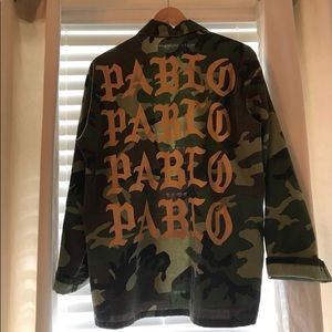 New York Pablo Pop Up shop Camo Jacket size L